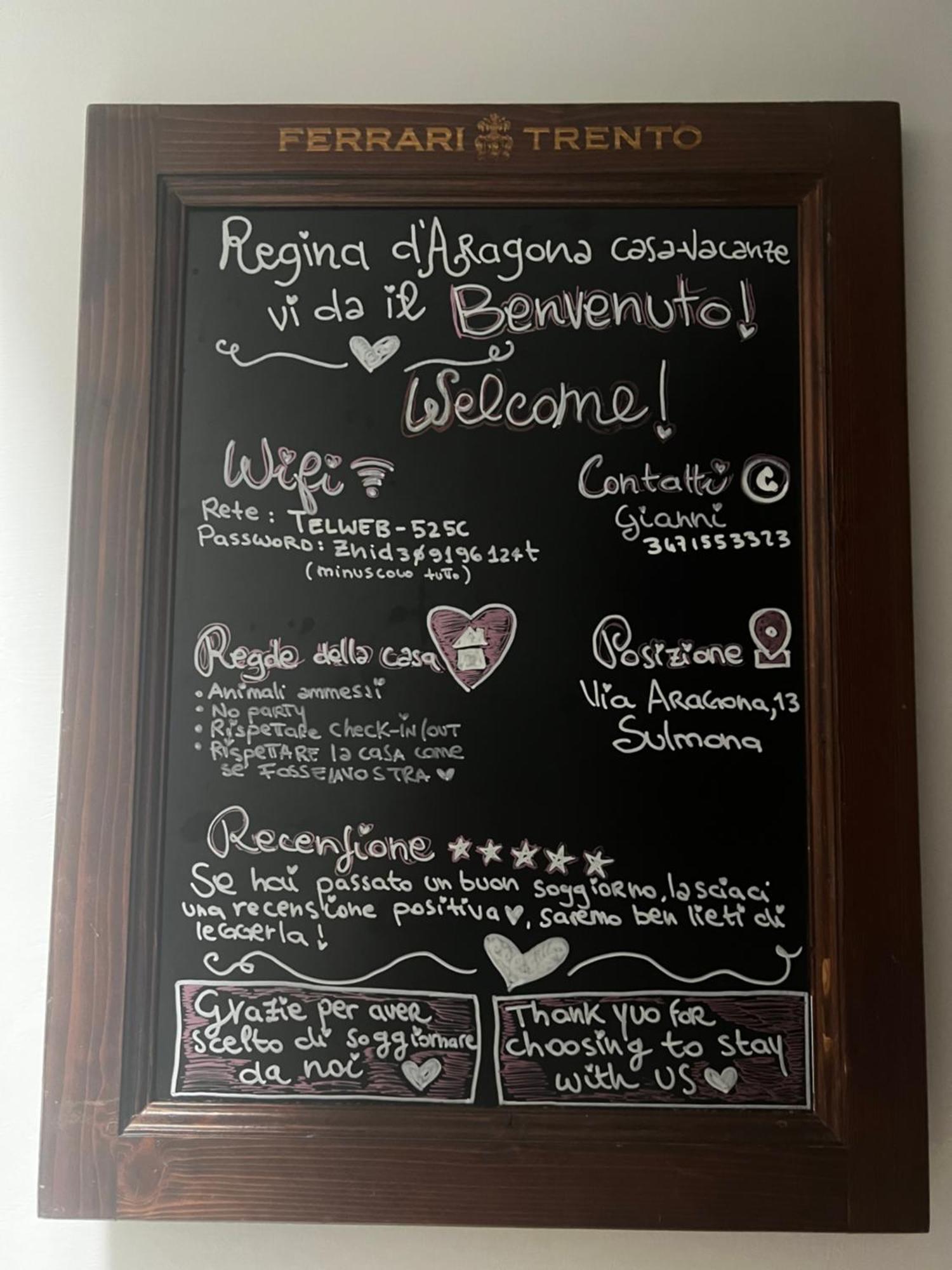 Regina D'Aragona Casa Vacanze Sulmona Extérieur photo